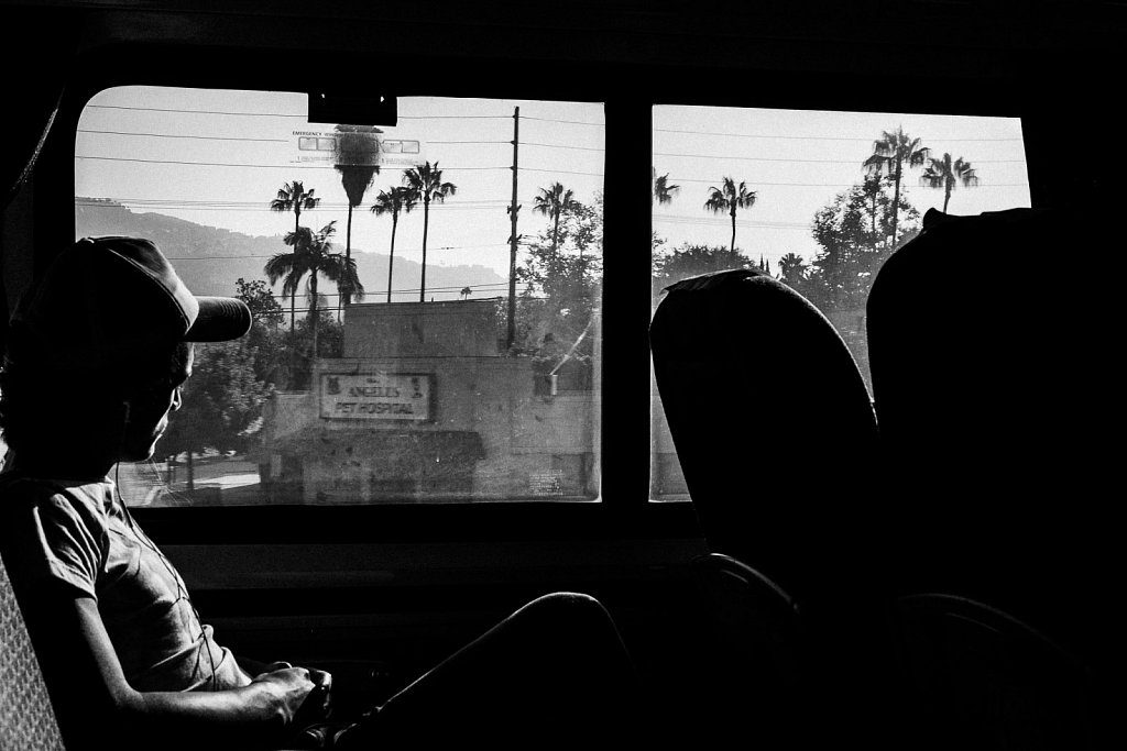 Train ride in California
